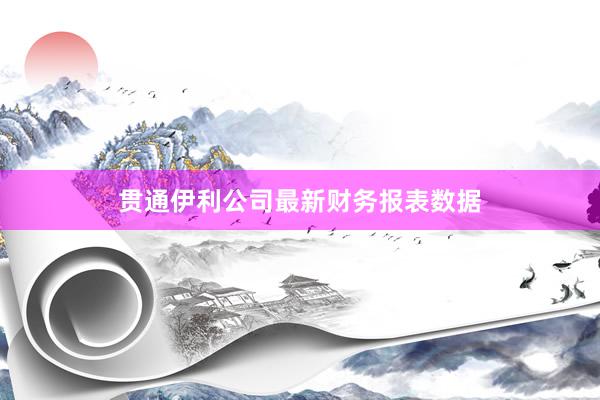 贯通伊利公司最新财务报表数据
